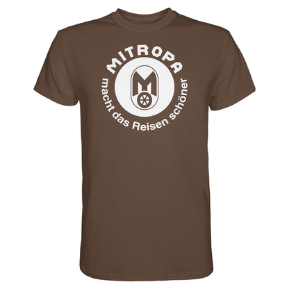 DDR Ostalgie Shirt Unisex • MITROPA MACHT DAS REISEN SCHÖNER - dunkel