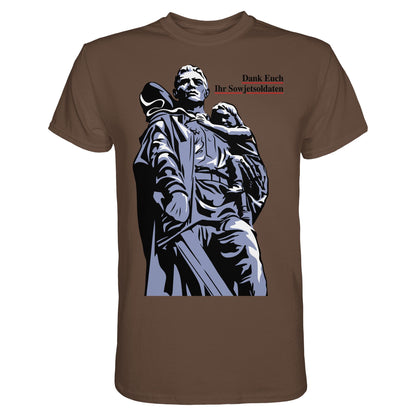 DDR Ostalgie Shirt Unisex • DANK EUCH IHR SOWJETSOLDATEN (DDR ORIGINAL-PLAKAT)