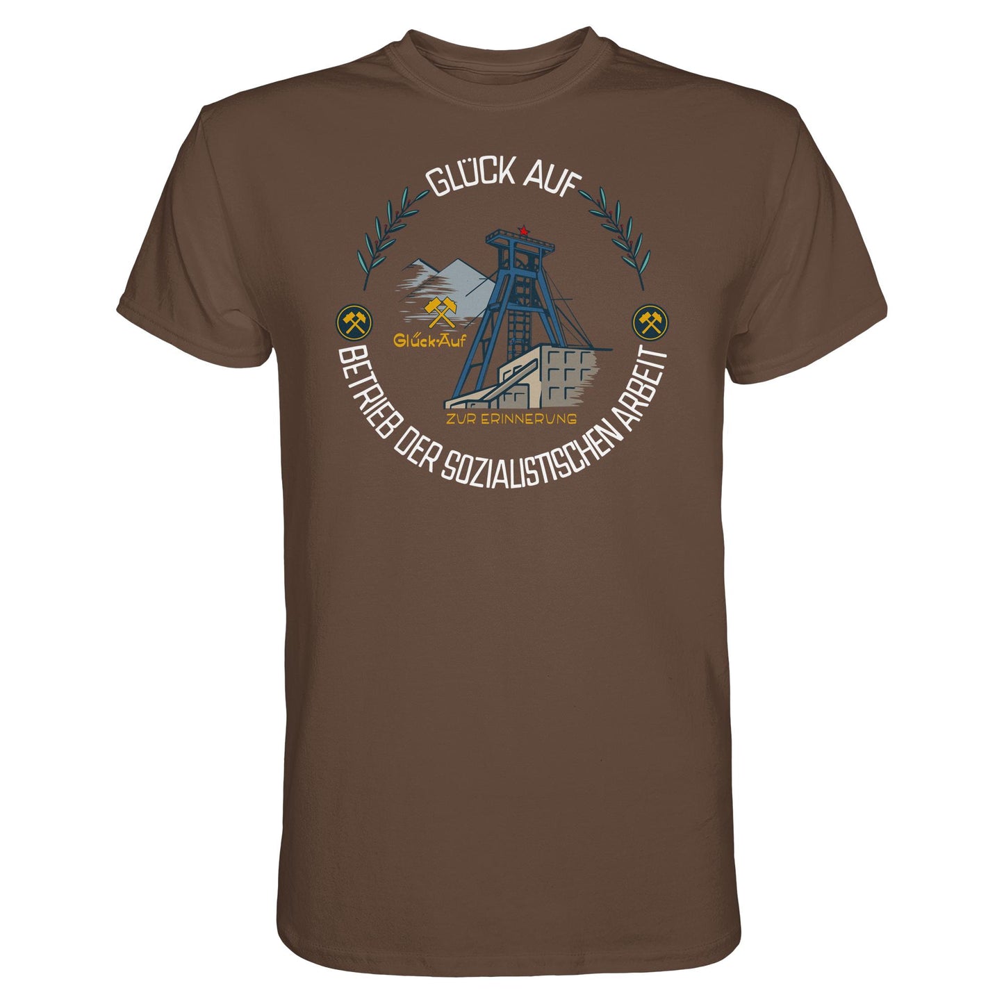 DDR Ostalgie Shirt Unisex • WISMUT - GLÜCK AUF