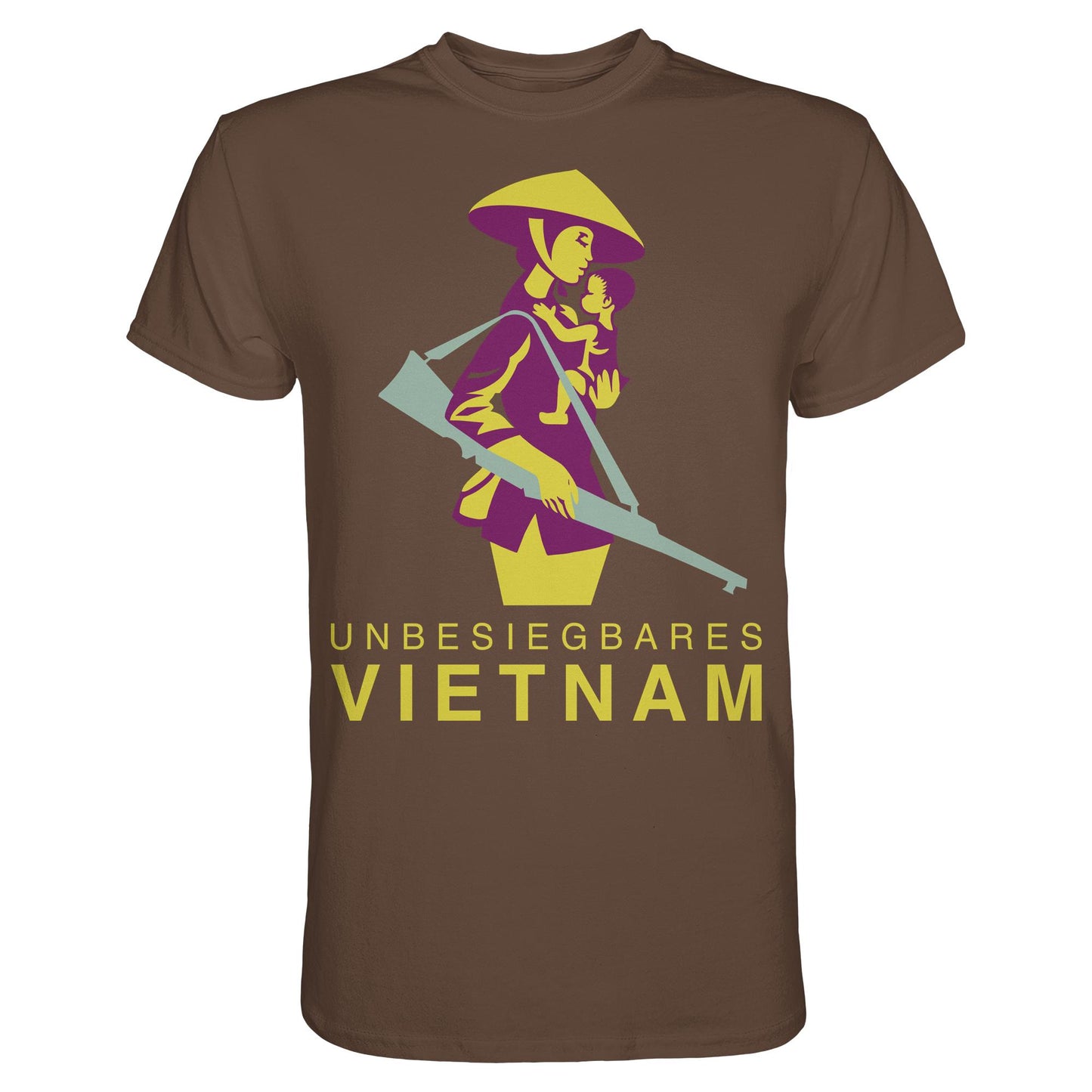DDR Ostalgie Shirt Unisex • UNBESIEGBARES VIETNAM (DDR-BRIEFMARKE)