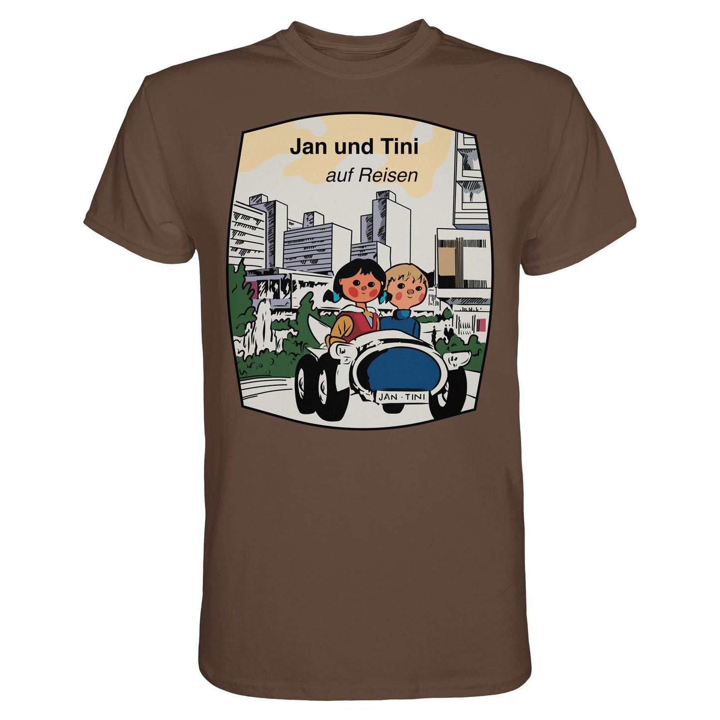DDR Ostalgie Shirt Unisex • JAN UND TINI AUF REISEN (ORIGINAL QUARTETT)