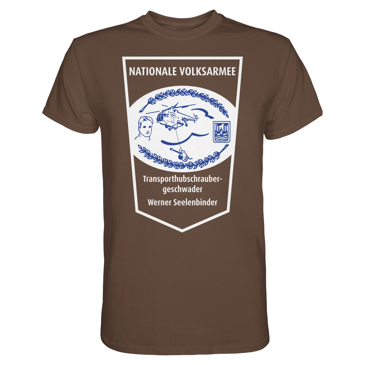 DDR Ostalgie Shirt Unisex • NVA - TRANSPORTHUBSCHRAUBERGESCHWADER WERNER SEELENBINDER