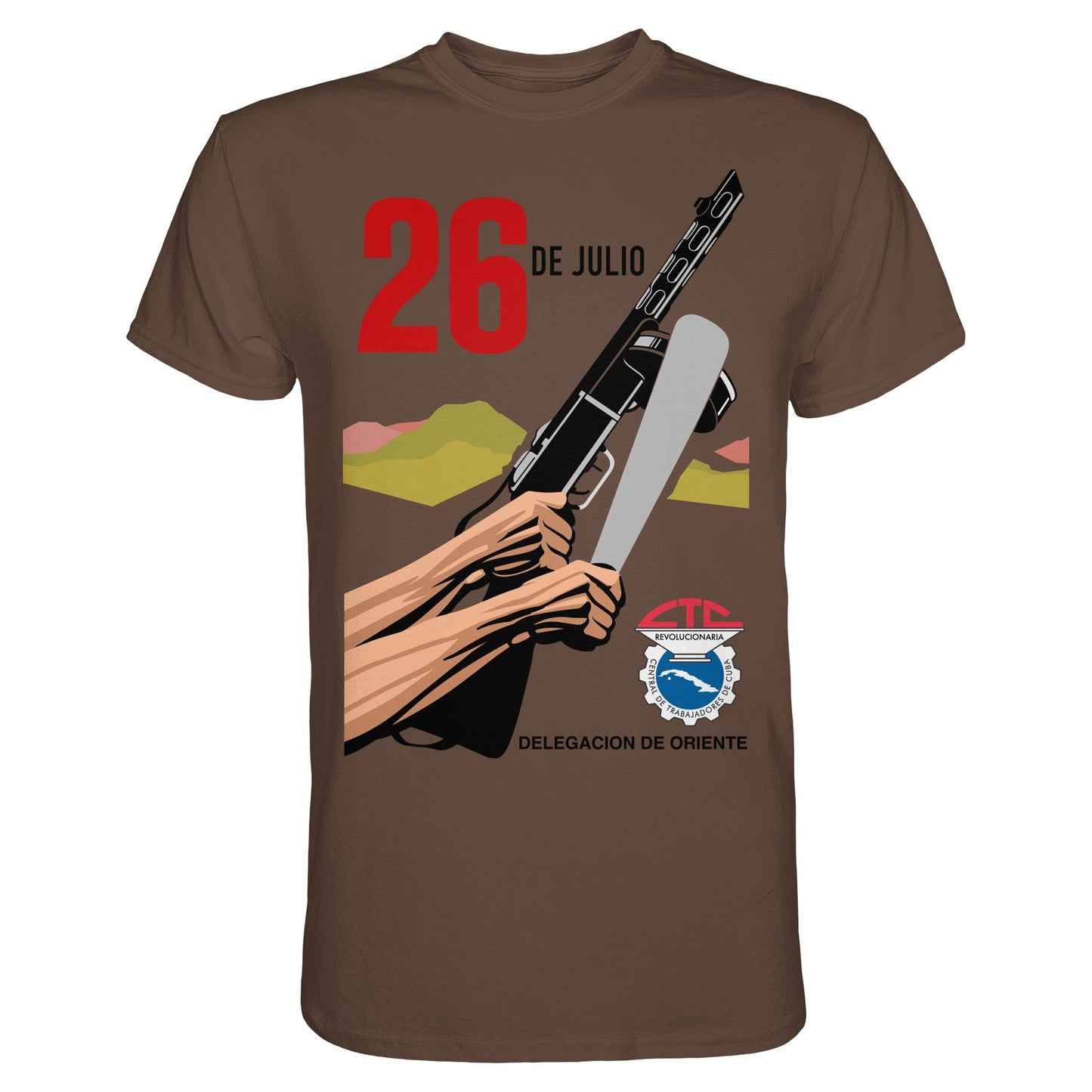 DDR Ostalgie Shirt Unisex • BEWEGUNG DES 26. JULI, KUBA (ORIGINAL POSTER)