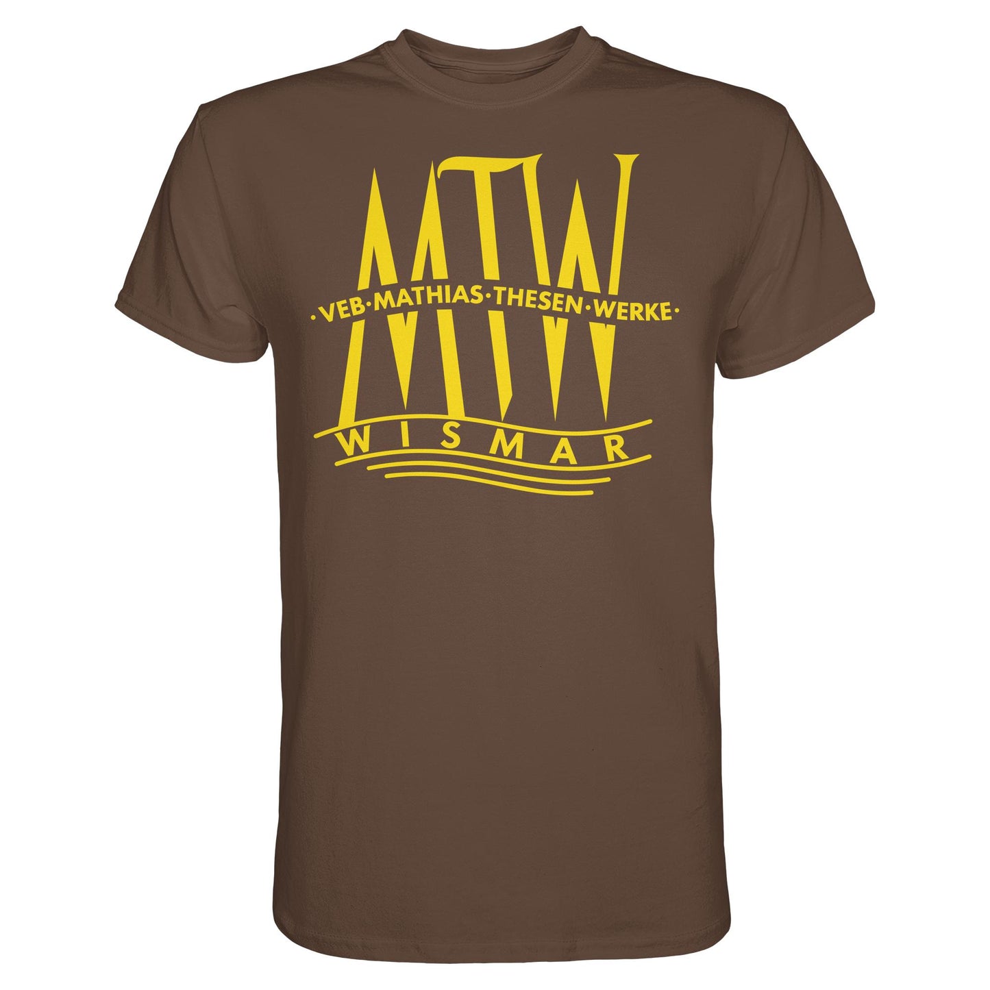 DDR Ostalgie Shirt Unisex • MATHIAS-THESEN-WERKE WISMAR (LOGO 1946)