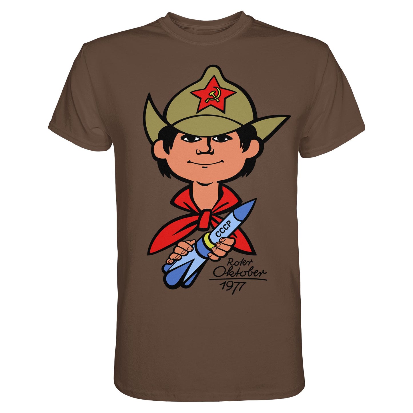 DDR Ostalgie Shirt Unisex • ROTER OKTOBER 1917 (ORIGINAL NICKI-MOTIV)