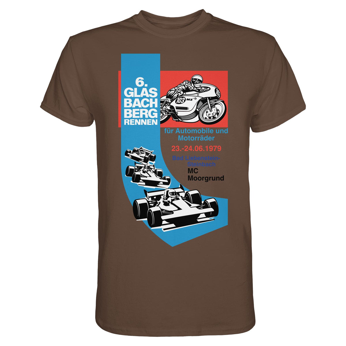 DDR Ostalgie Shirt Unisex • 6. GLASBACHBERGRENNEN 1979