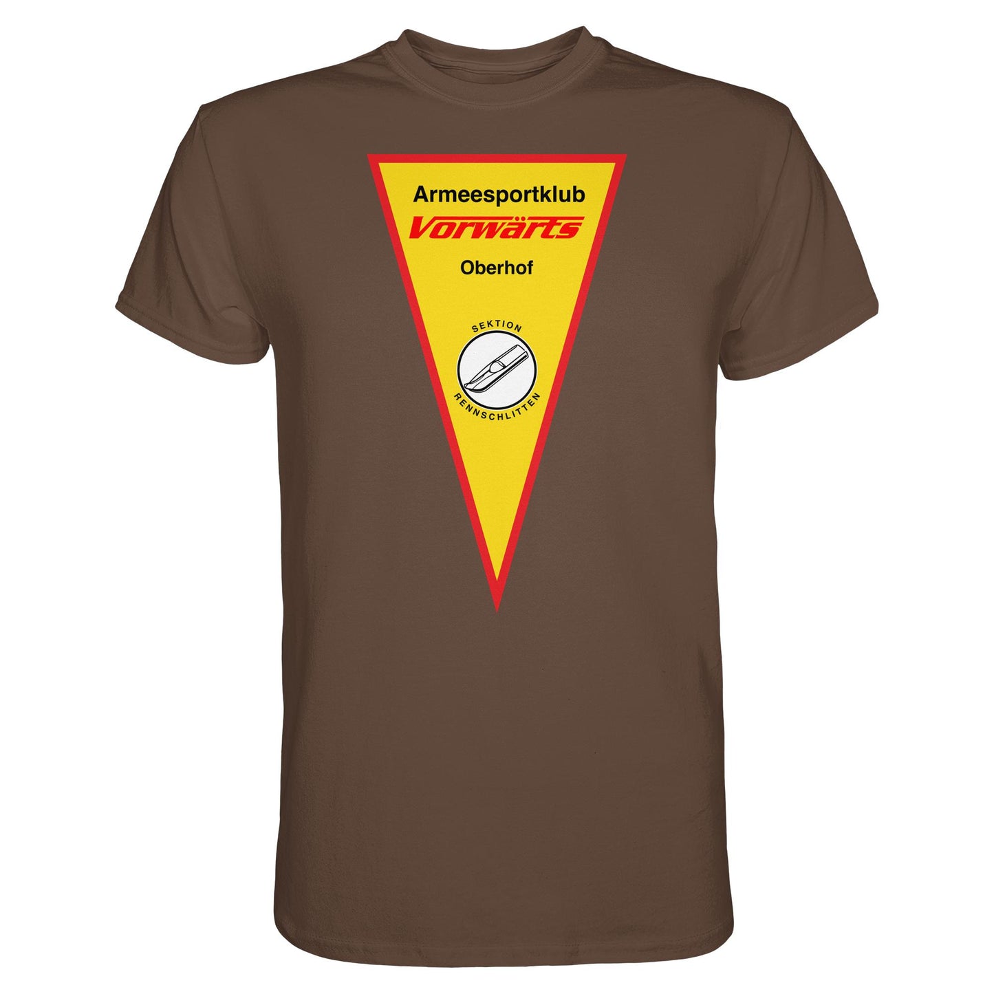 DDR Ostalgie Shirt Unisex • ARMEESPORTKLUB VORWÄRTS OBERHOF - RENNSCHLITTEN