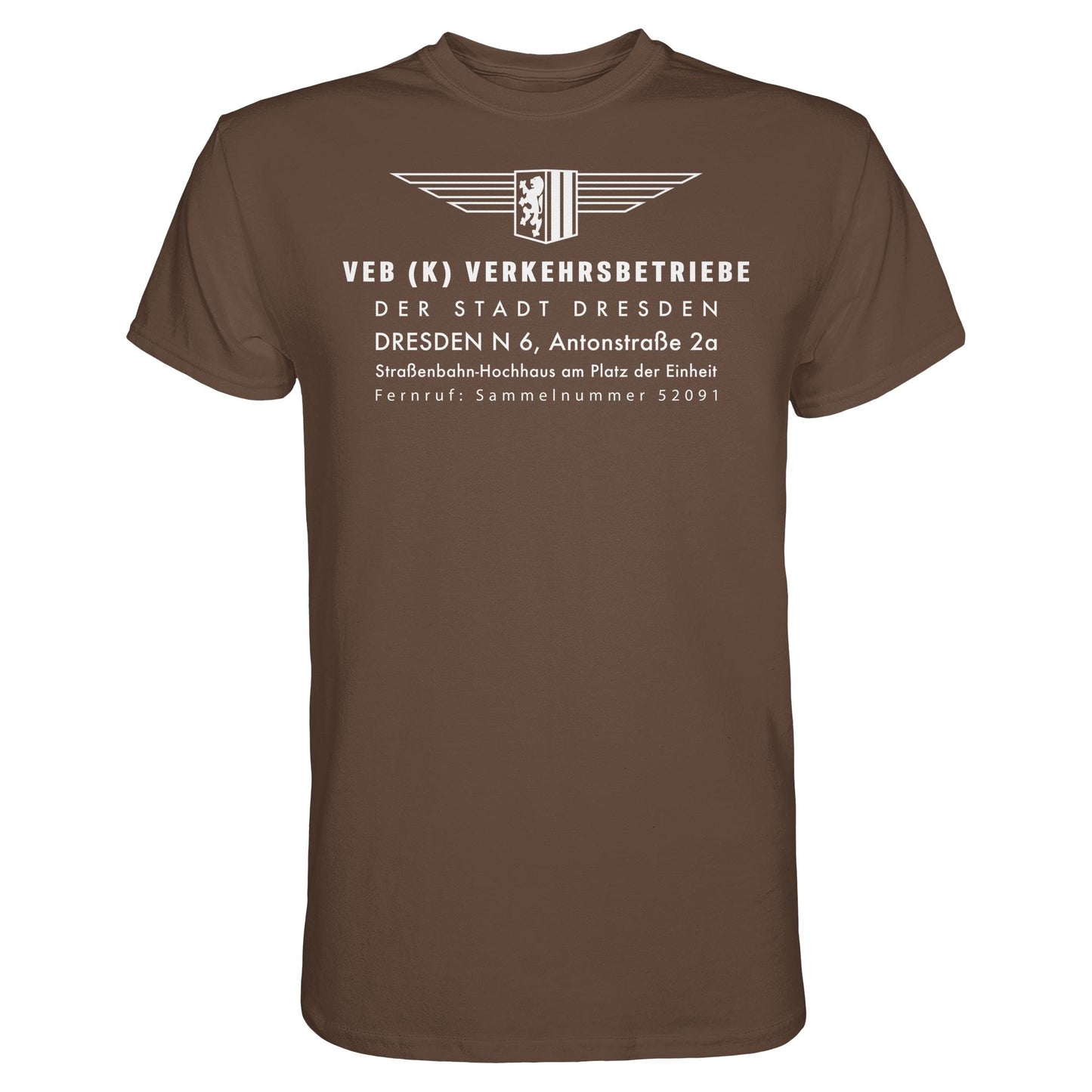 DDR Ostalgie Shirt Unisex • VEB VERKEHRSBETRIEBE DRESDEN