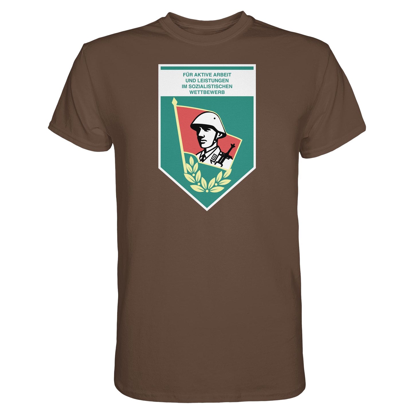 DDR Ostalgie Shirt Unisex • FÜR AKTIVE LEISTUNG UND ARBEIT (ORIGINAL WIMPEL)