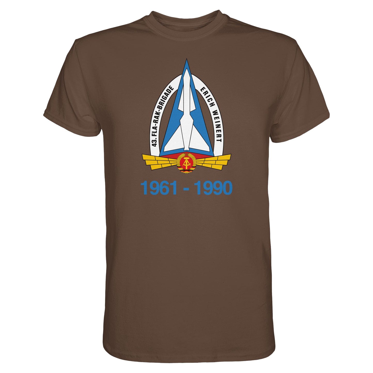 DDR Ostalgie Shirt Unisex • 43. FLA-RAK-BRIGADE ERICH WEINERT