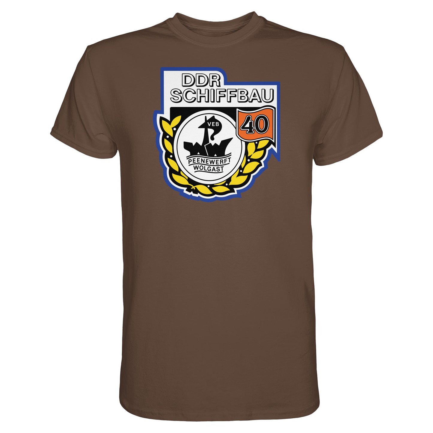 DDR Ostalgie Shirt Unisex • VEB PEENEWERFT WOLGAST, DDR SCHIFFBAU