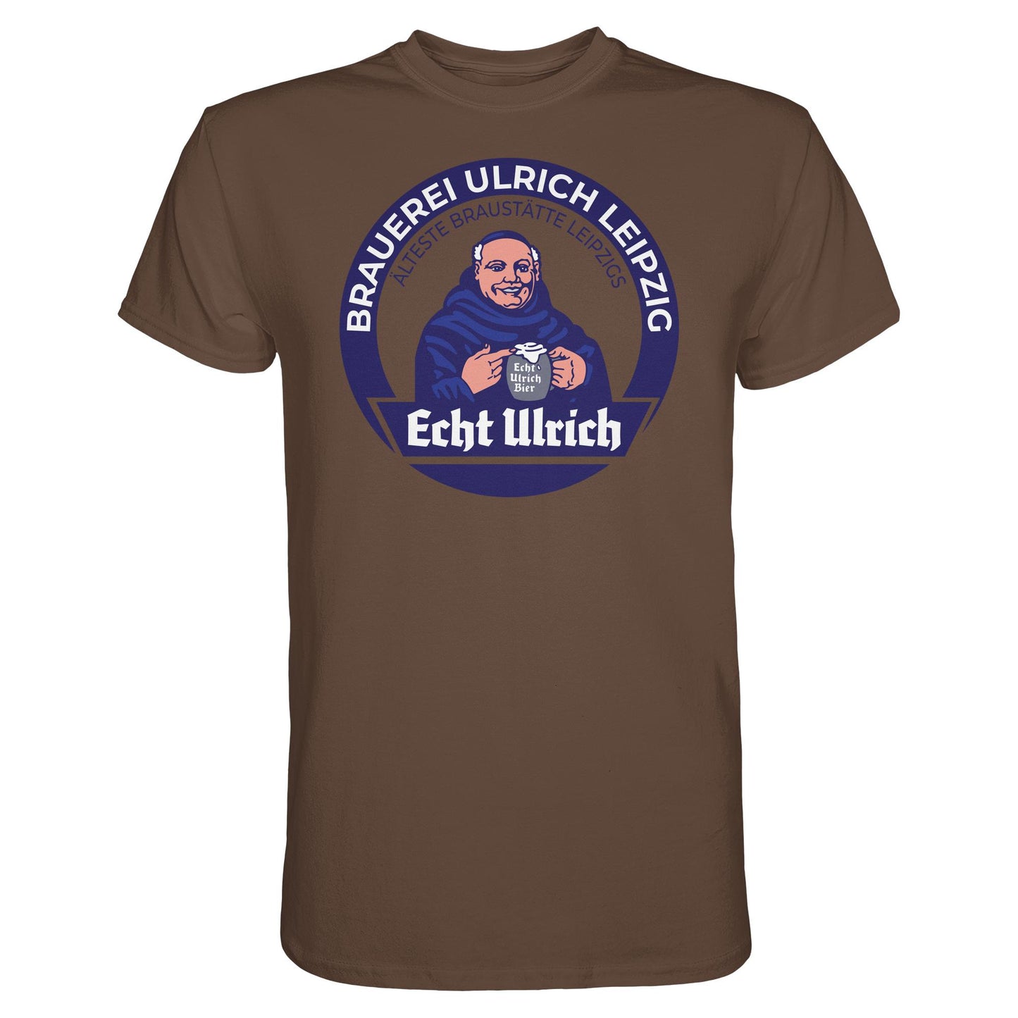 DDR Ostalgie Shirt Unisex • ECHT ULRICH BIER LEIPZIG (ORIGINAL BIERDECKEL)