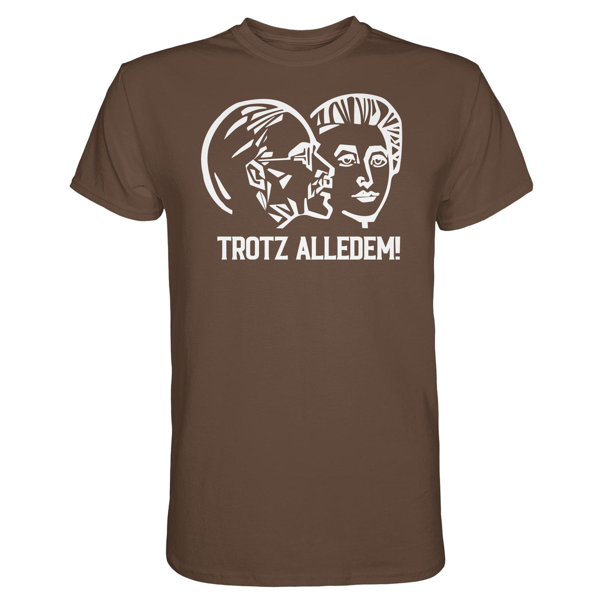 DDR Ostalgie Shirt Unisex • WALTER WOMACKA - TROTZ ALLEDEM (STAATSRATSGEBÄUDE, Aus der Geschichte der Deutschen Arbeiterbewegung, 1964)