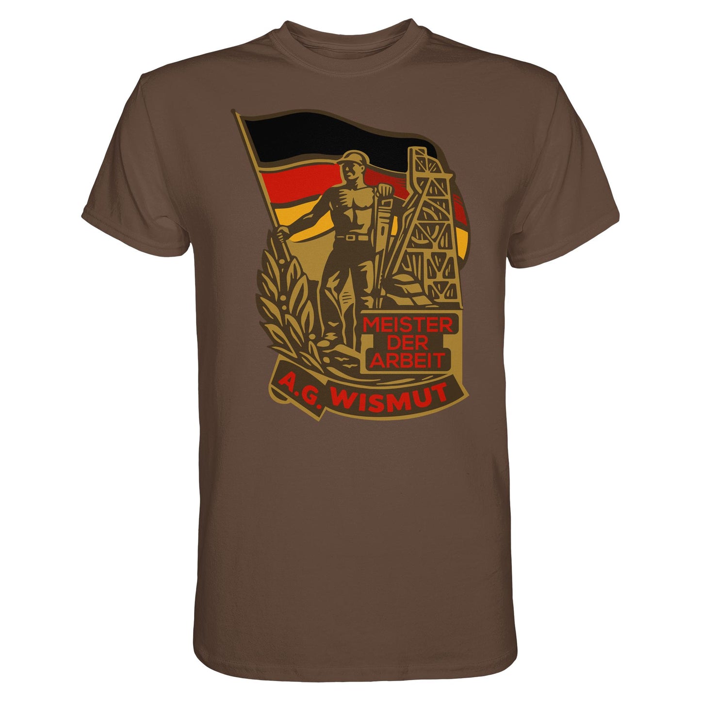 DDR Ostalgie Shirt Unisex • WISMUT - MEISTER DER ARBEIT