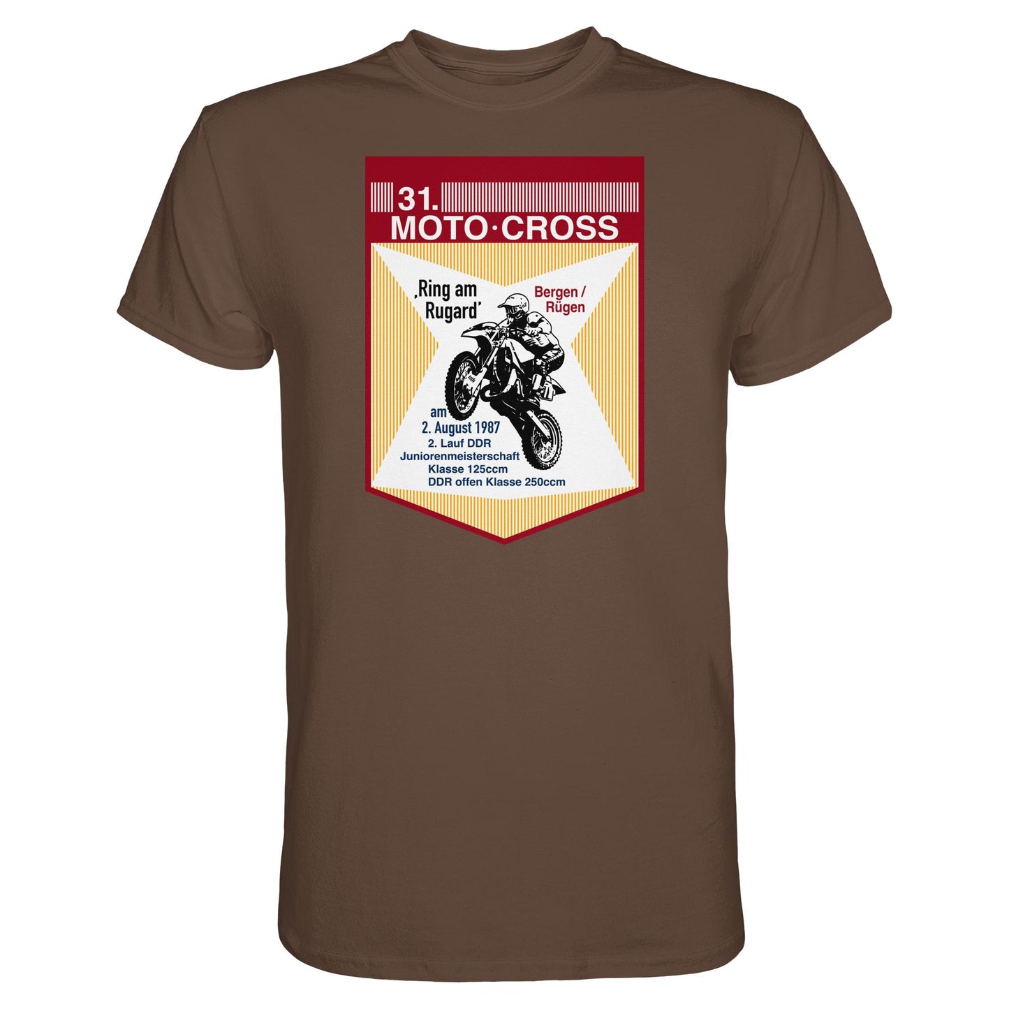 DDR Ostalgie Shirt Unisex • 31. MOTO-CROSS DDR-MEISTERSCHAFT - 1987 BERGEN RÜGEN