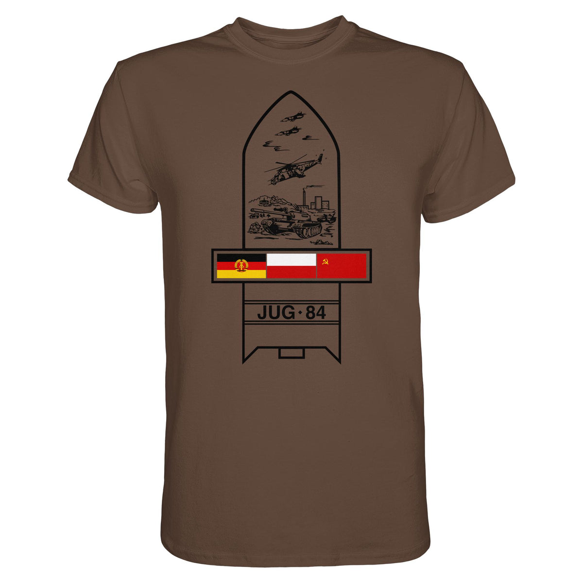 DDR Ostalgie Shirt Unisex • JUG-84 MANÖVER - SOWJETUNION, POLEN, DDR