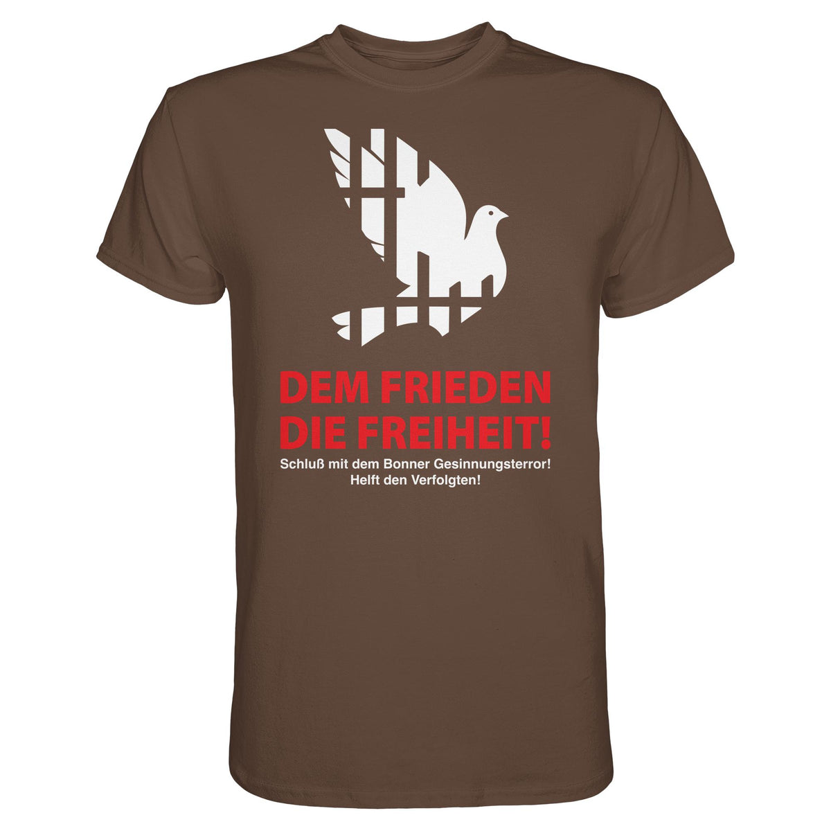 DDR Ostalgie Shirt Unisex • DEM FRIEDEN DIE FREIHEIT! (ORIGINAL-PLAKAT)