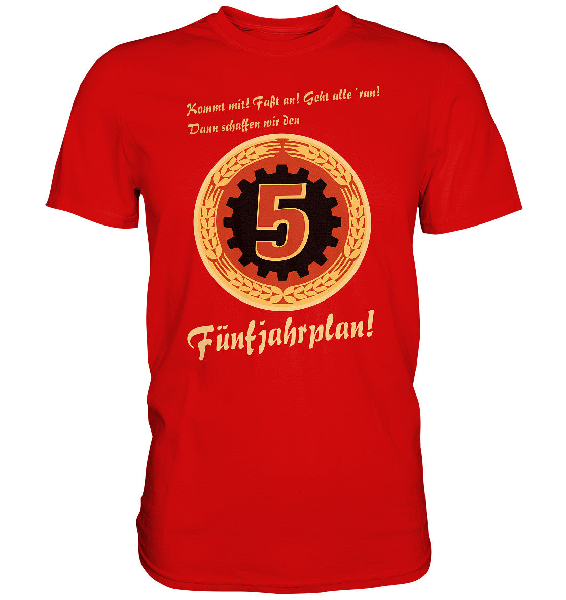 DDR Ostalgie Shirt Unisex • FÜNFJAHRPLAN