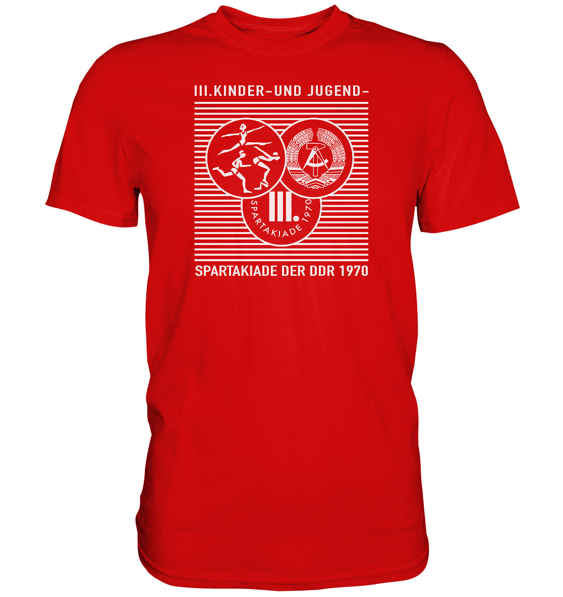 DDR Ostalgie Shirt Unisex • DDR KINDER- UND JUGENDSPARTAKIADE 1970