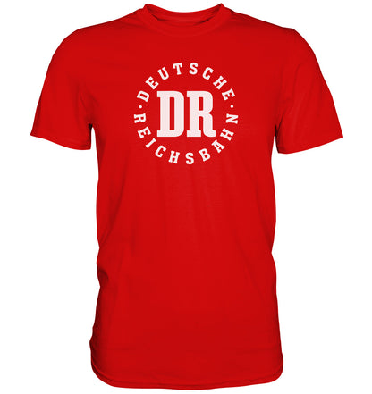 DDR Ostalgie Shirt Unisex • DR - DEUTSCHE REICHSBAHN - dunkel