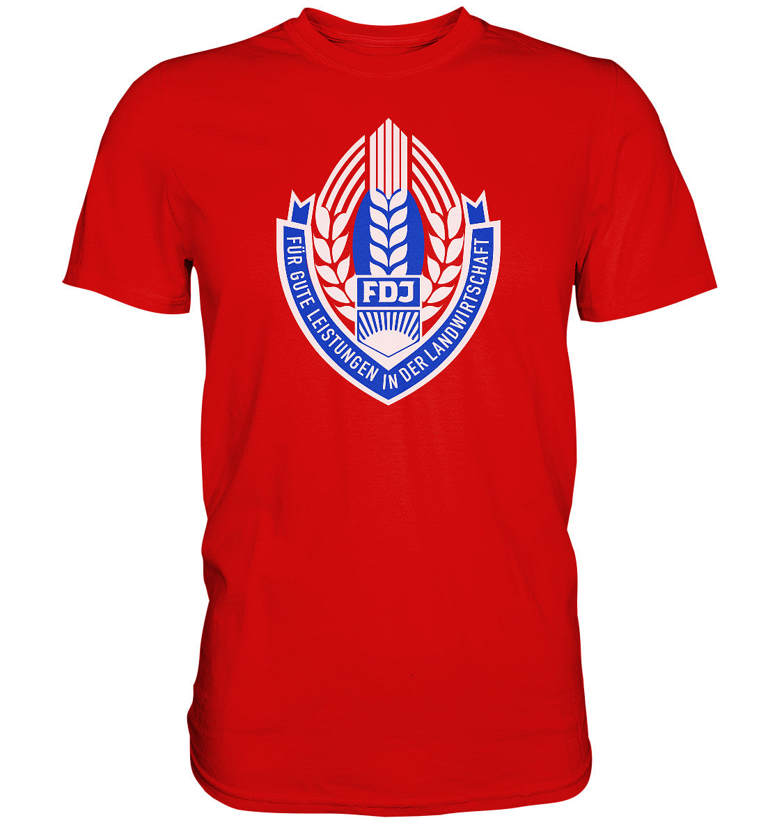 DDR Ostalgie Shirt Unisex • FDJ - FÜR GUTE LEISTUNGEN IN DER LANDWIRTSCHAFT