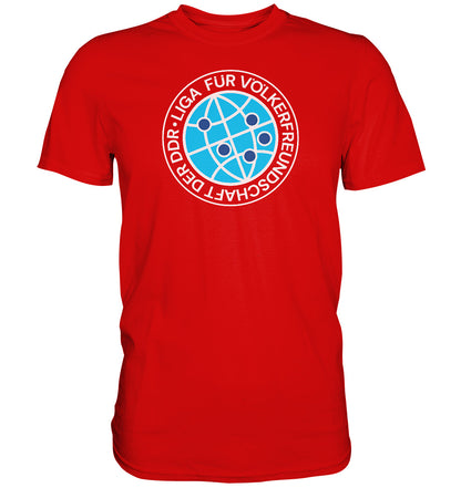 DDR Ostalgie Shirt Unisex • LIGA FÜR VÖLKERFREUNDSCHAFT DER DDR