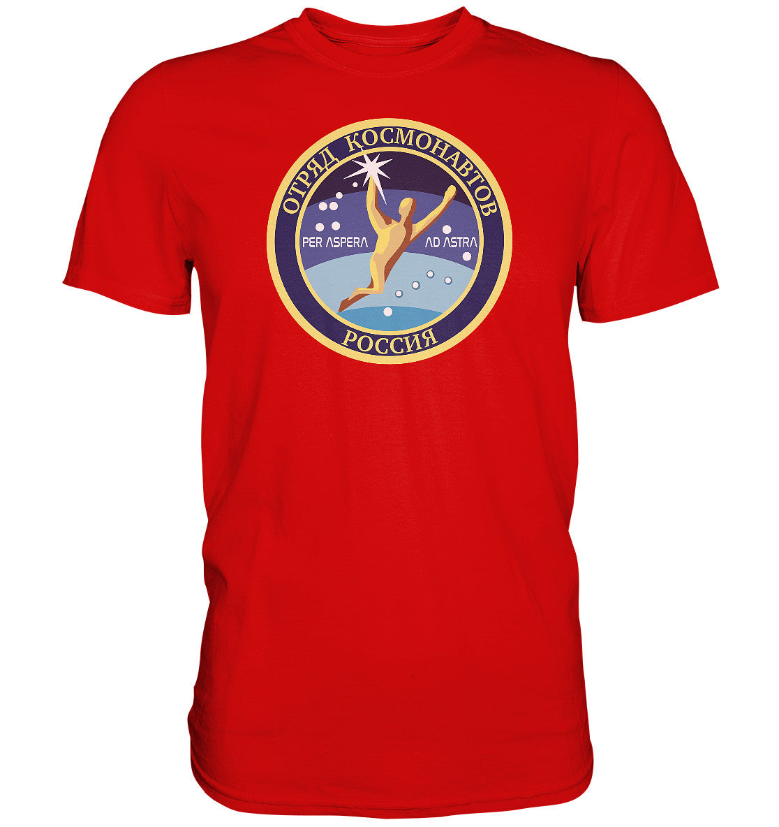 DDR Ostalgie Shirt Unisex • MIR KOSMONAUT - PER ASPERA AD ASTRA