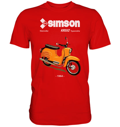 DDR Ostalgie Shirt Unisex • SIMSON SCHWALBE KR51-2 (ORIGINALPROSPEKT 1964)