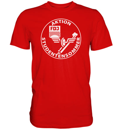 DDR Ostalgie Shirt Unisex • FDJ AKTION STUDENTENSOMMER