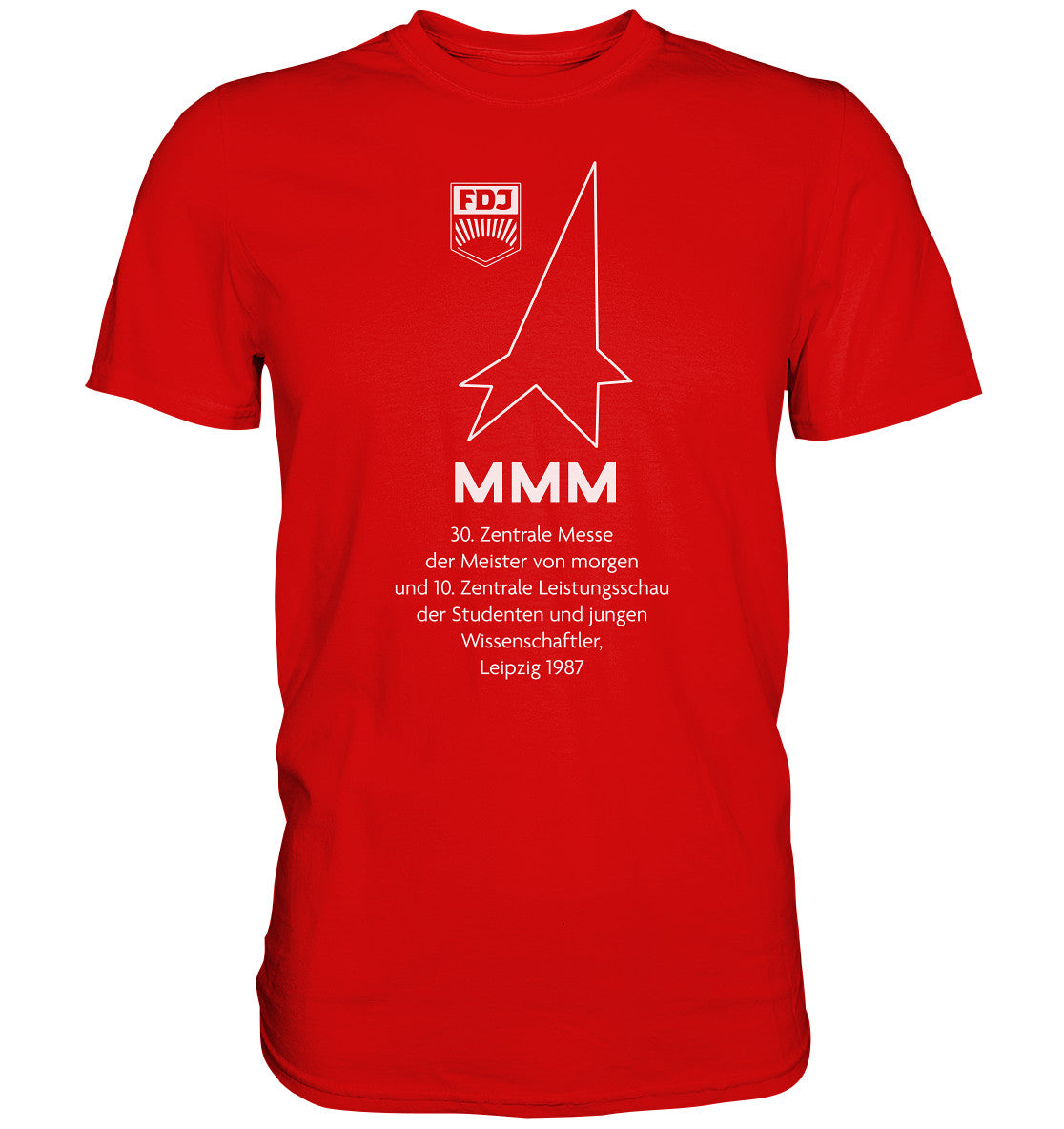 DDR Ostalgie Shirt Unisex • MESSE DER MEISTER VON MORGEN, LEIPZIG 1987