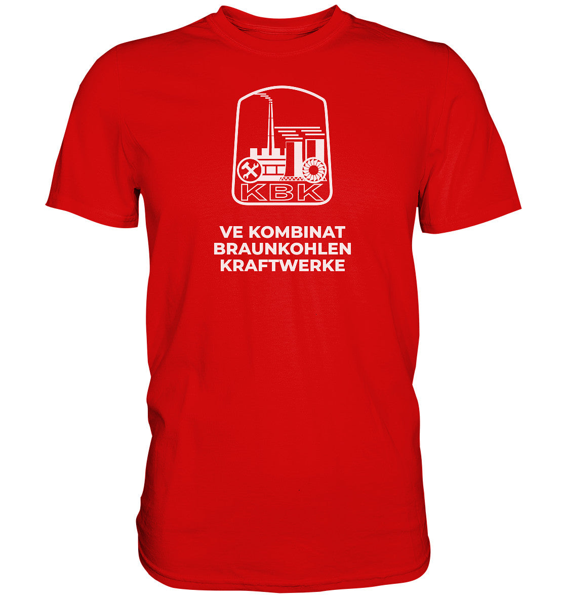 DDR Ostalgie Shirt Unisex • VE KOMBINAT BRAUNKOHLENKRAFTWERKE JÄNSCHWALDE