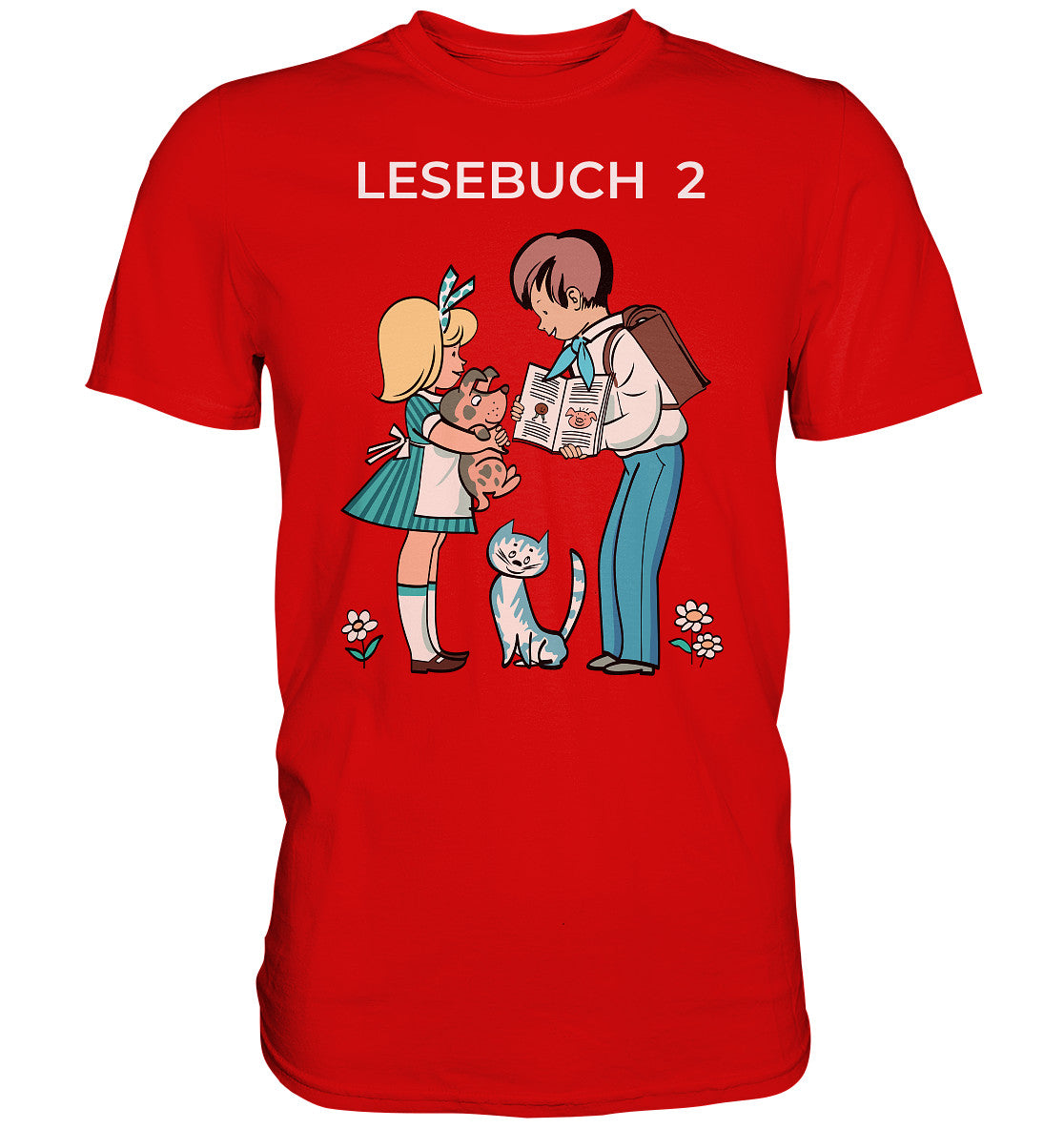 DDR Ostalgie Shirt Unisex • LESEBUCH 2. KLASSE DDR