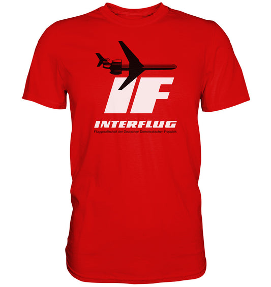DDR Ostalgie Shirt Unisex • IF - INTERFLUG DDR - ORIGINAL WERBUNG