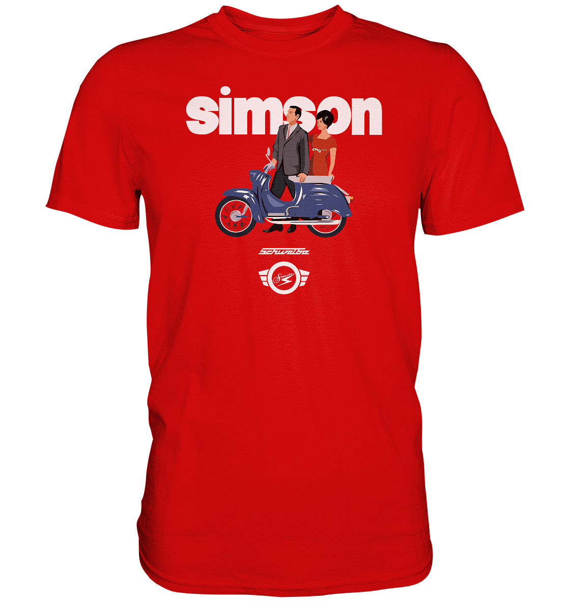 DDR Ostalgie Shirt Unisex • SIMSON SCHWALBE - ORIGINAL WERBUNG 1964