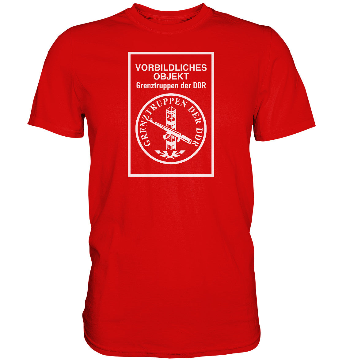 DDR Ostalgie Shirt Unisex • VORBILDLICHES OBJEKT - GRENZTRUPPEN DER DDR