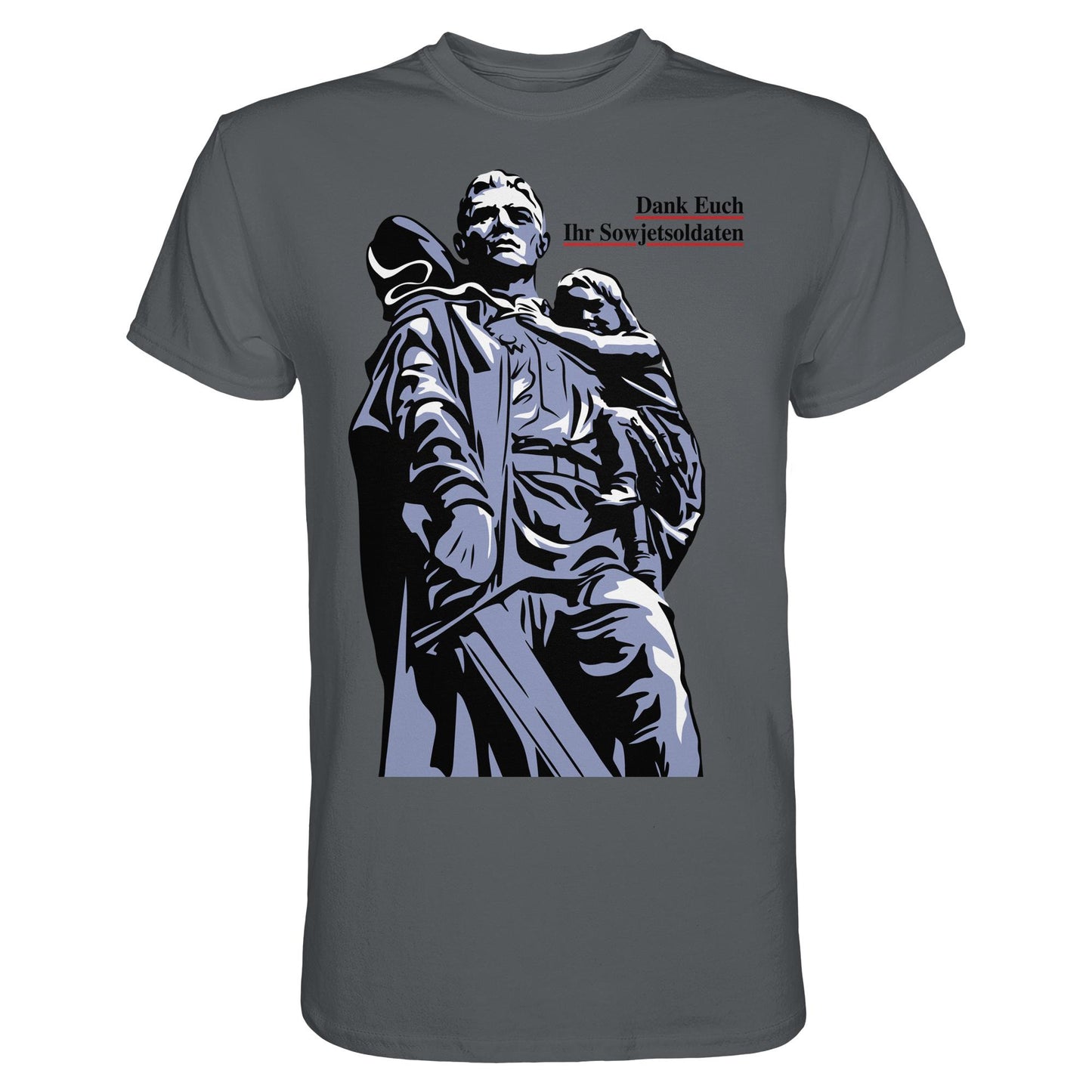 DDR Ostalgie Shirt Unisex • DANK EUCH IHR SOWJETSOLDATEN (DDR ORIGINAL-PLAKAT)