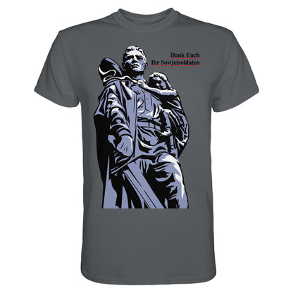 DDR Ostalgie Shirt Unisex • DANK EUCH IHR SOWJETSOLDATEN (DDR ORIGINAL-PLAKAT)