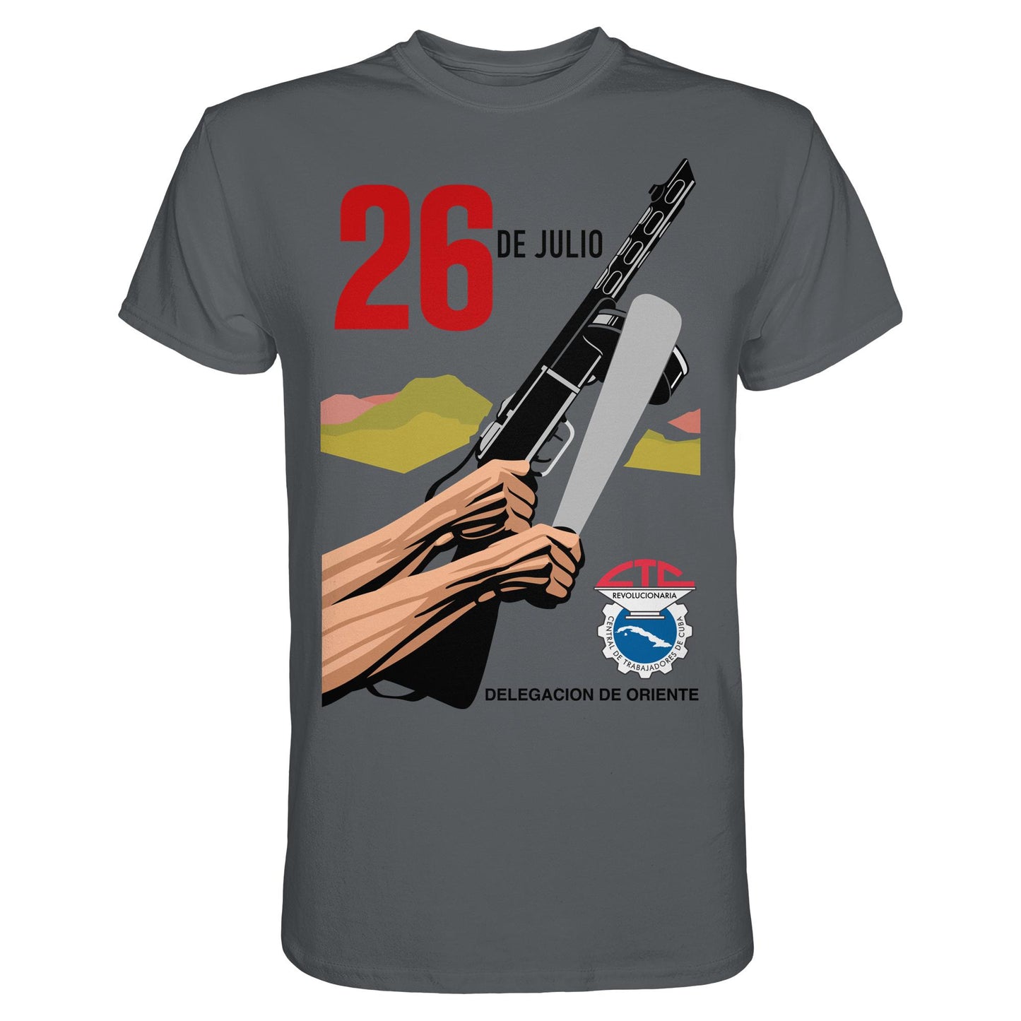 DDR Ostalgie Shirt Unisex • BEWEGUNG DES 26. JULI, KUBA (ORIGINAL POSTER)