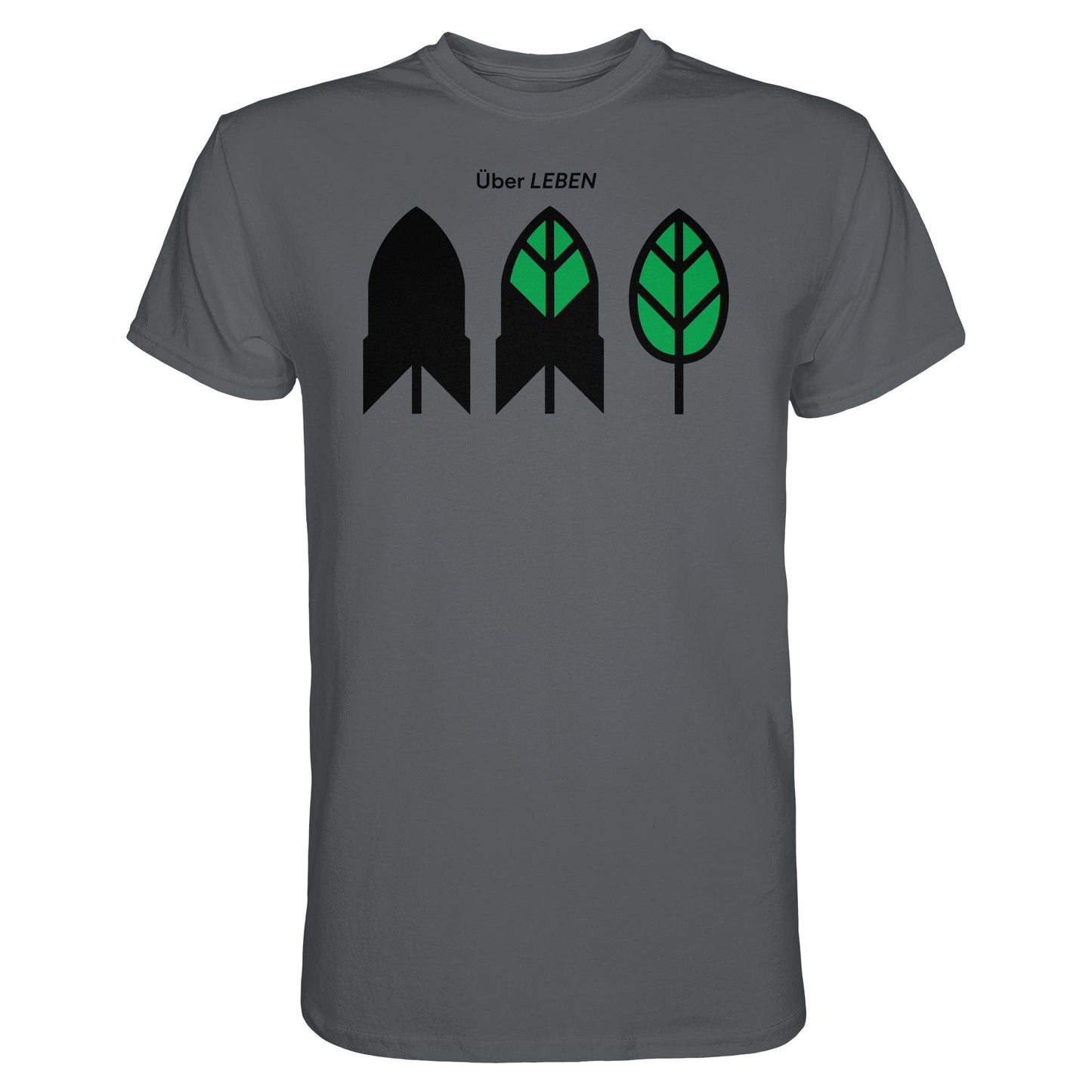 DDR Ostalgie Shirt Unisex • ÜBER LEBEN (ORIGINAL FRIEDENS-PLAKAT)