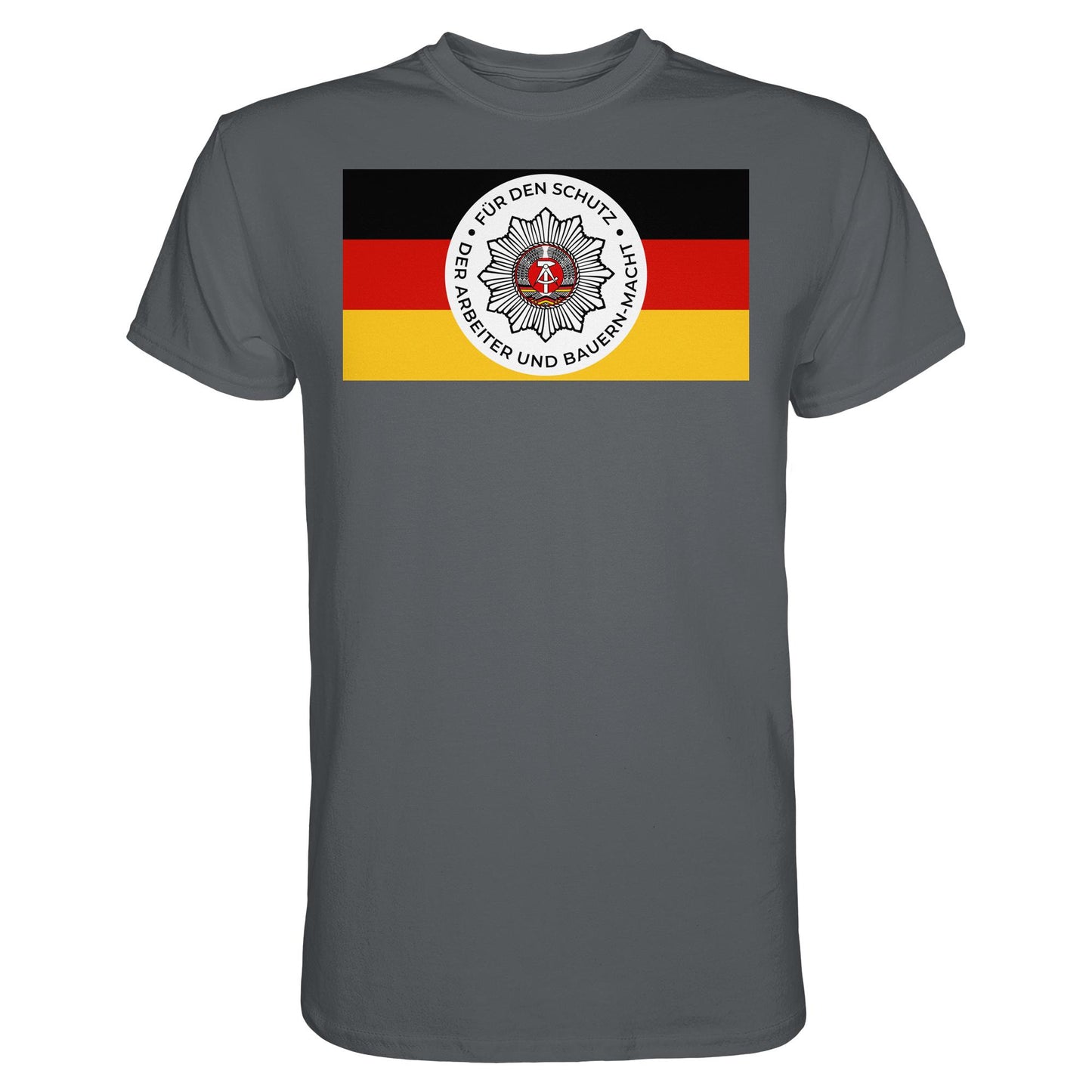 DDR Ostalgie Shirt Unisex • NVA - FÜR DEN SCHUTZ DER ARBEITER- UND BAUERNMACHT (ORIGINAL BANDEROLE)