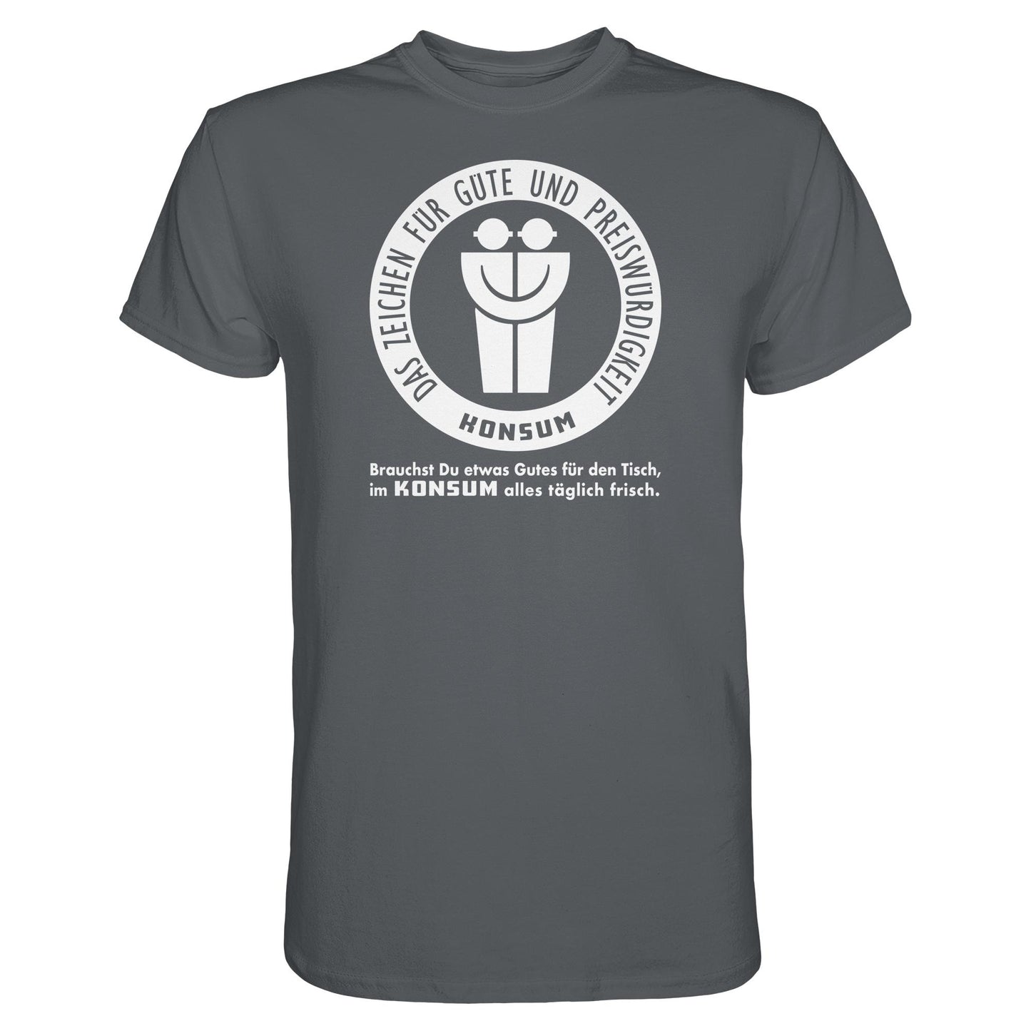 DDR Ostalgie Shirt Unisex • KONSUM - DAS ZEICHEN FÜR GÜTE UND PREISWÜRDIGKEIT