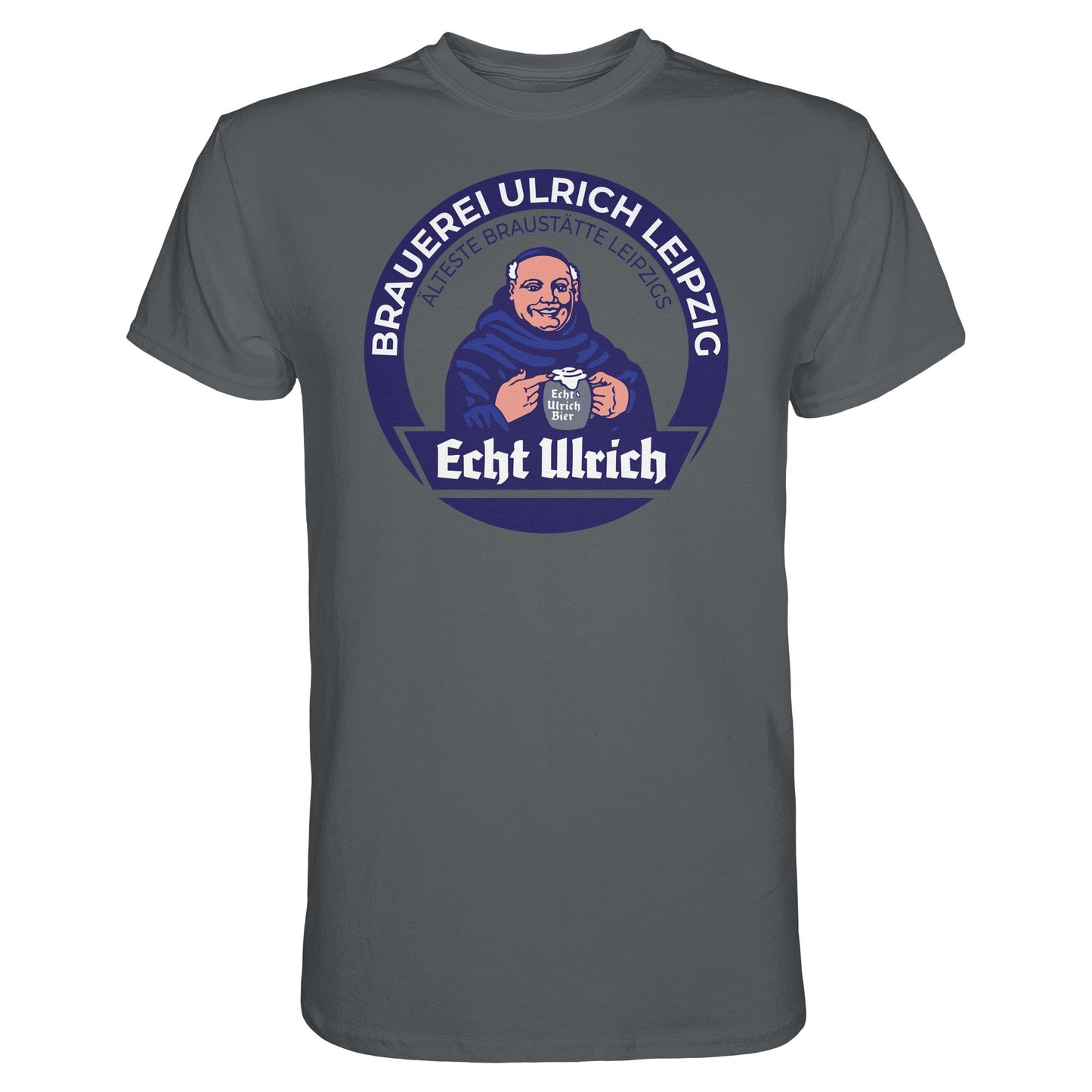 DDR Ostalgie Shirt Unisex • ECHT ULRICH BIER LEIPZIG (ORIGINAL BIERDECKEL)