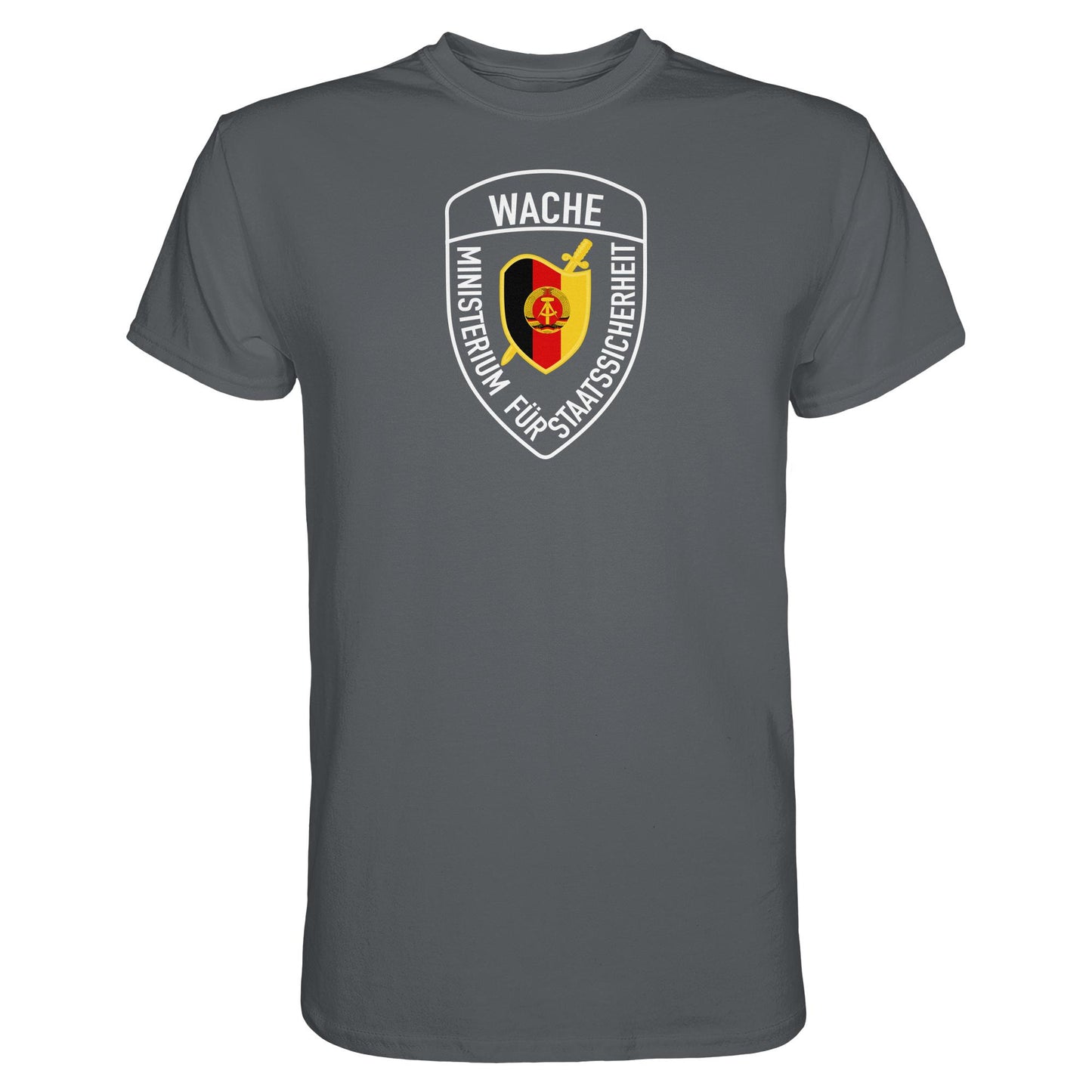 DDR Ostalgie Shirt Unisex • MINISTERIUM FÜR STAATSSICHERHEIT - WACHE (ORIGINAL SCHILD)