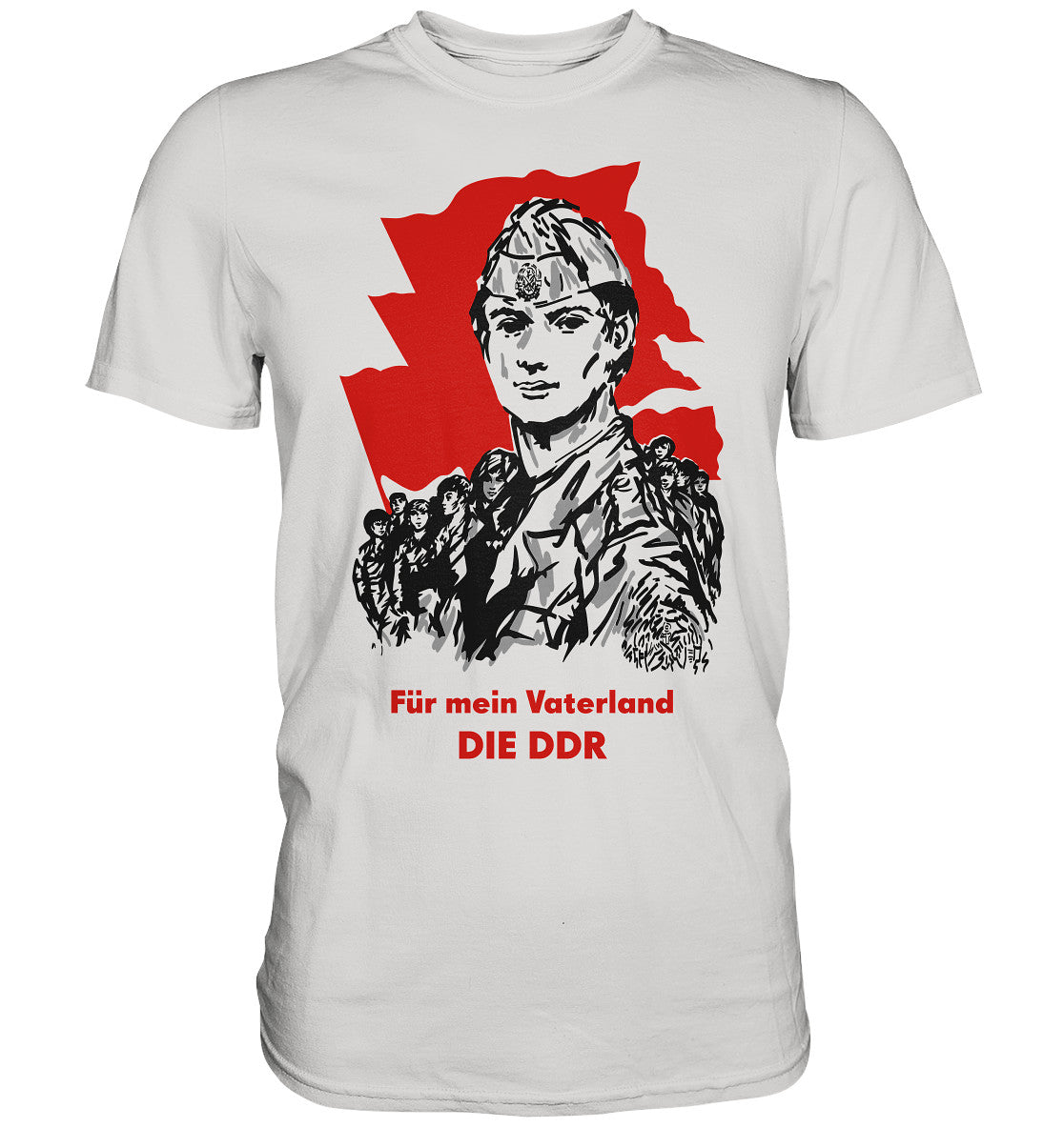 DDR Ostalgie Shirt Unisex • FÜR MEIN VATERLAND - DIE DDR (ORIGINAL GST-PLAKAT)