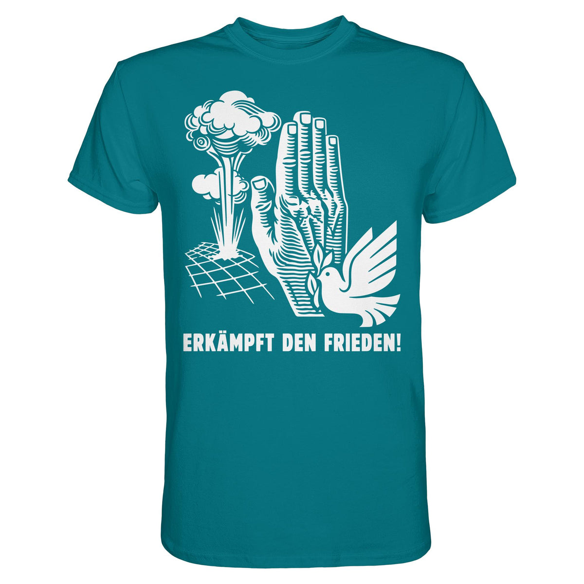 DDR Ostalgie Shirt Unisex • ERKÄMPFT DEN FRIEDEN! (ORIGINAL-PLAKAT)