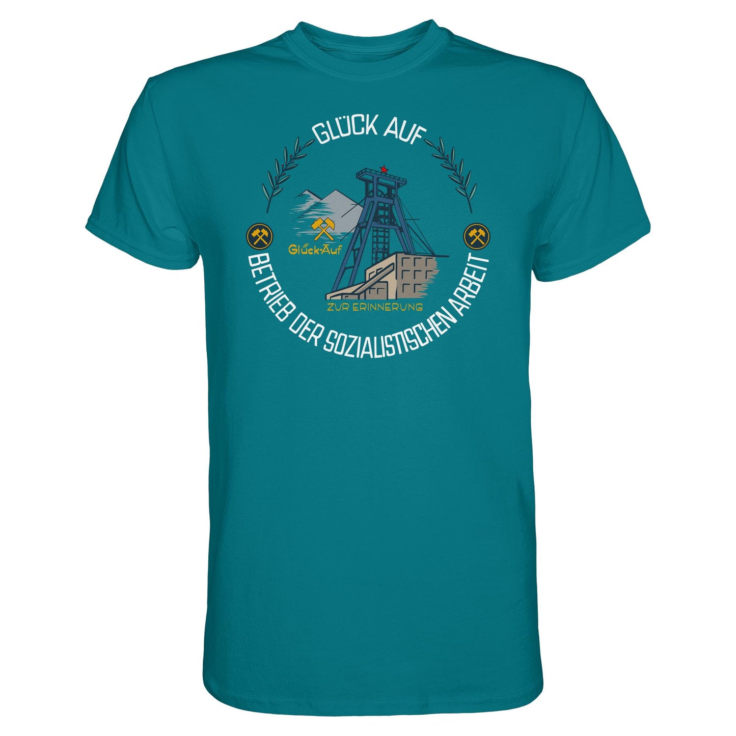 DDR Ostalgie Shirt Unisex • WISMUT - GLÜCK AUF