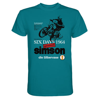 DDR Ostalgie Shirt Unisex • SIMSON GEWINNT SILBERVASE - SIX DAYS 1964