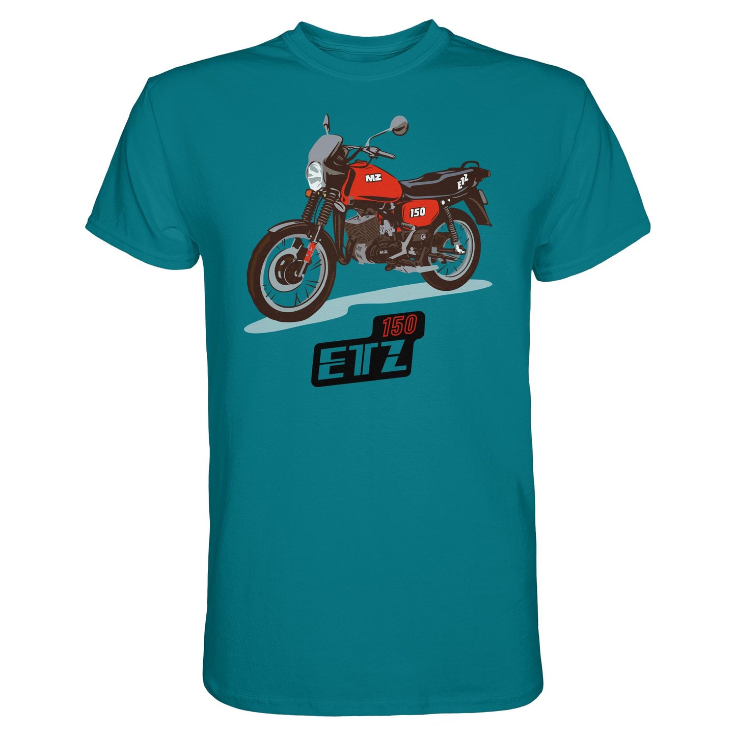 DDR Ostalgie Shirt Unisex • MZ ETZ 150 ROT (ORIGINAL DDR-PLAKAT)
