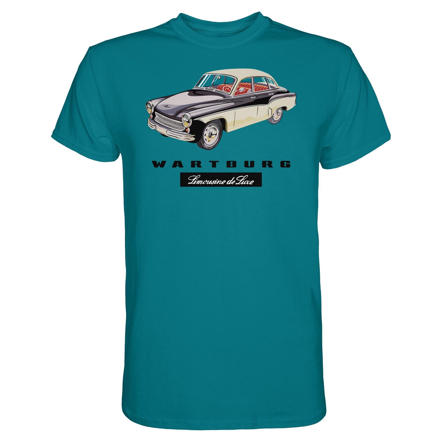 DDR Ostalgie Shirt Unisex • WARTBURG - LIMOUSINE DE LUXE (ORIGINAL WERBUNG)
