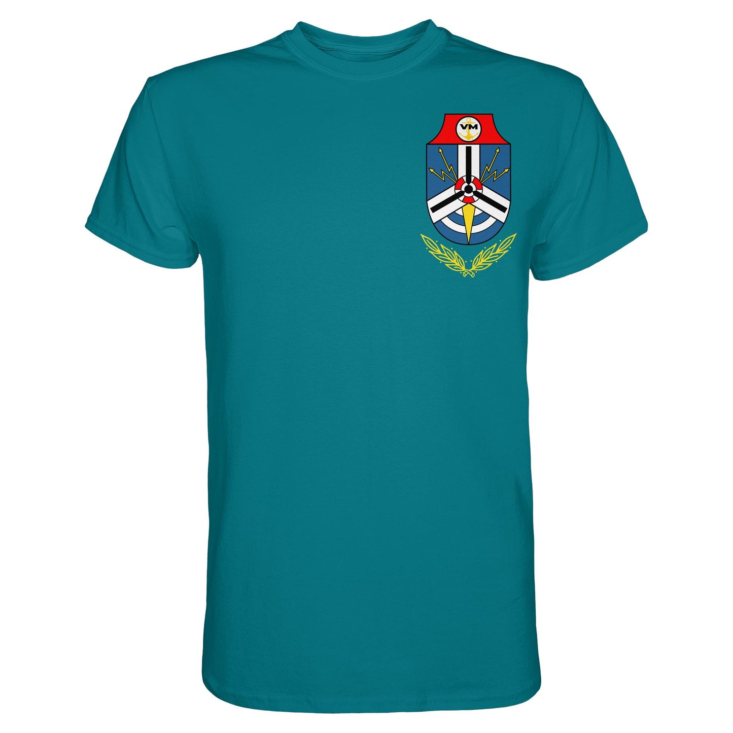 DDR Ostalgie Shirt Unisex • NVA EMBLEM - MARINEGESCHWADER 18 - KURT BARTHEL